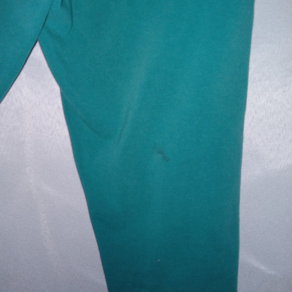Boden Turquoise cropped Leggings with Pink Stitching 11-12 years - Picture 3 of 6
